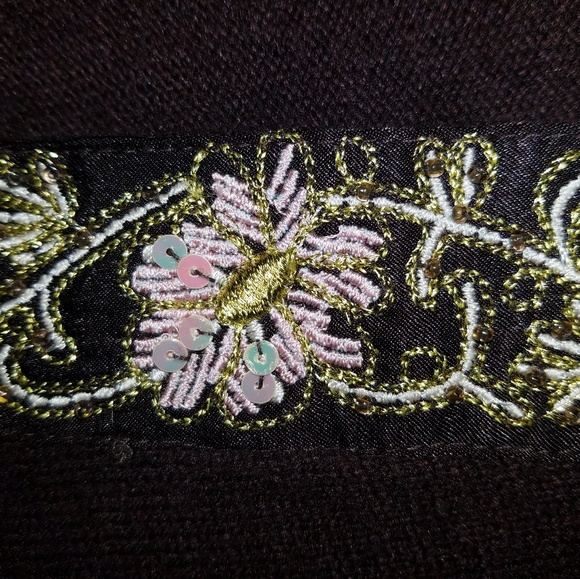 CACHE Embroidered Tie Cardigan - Picture 4 of 4